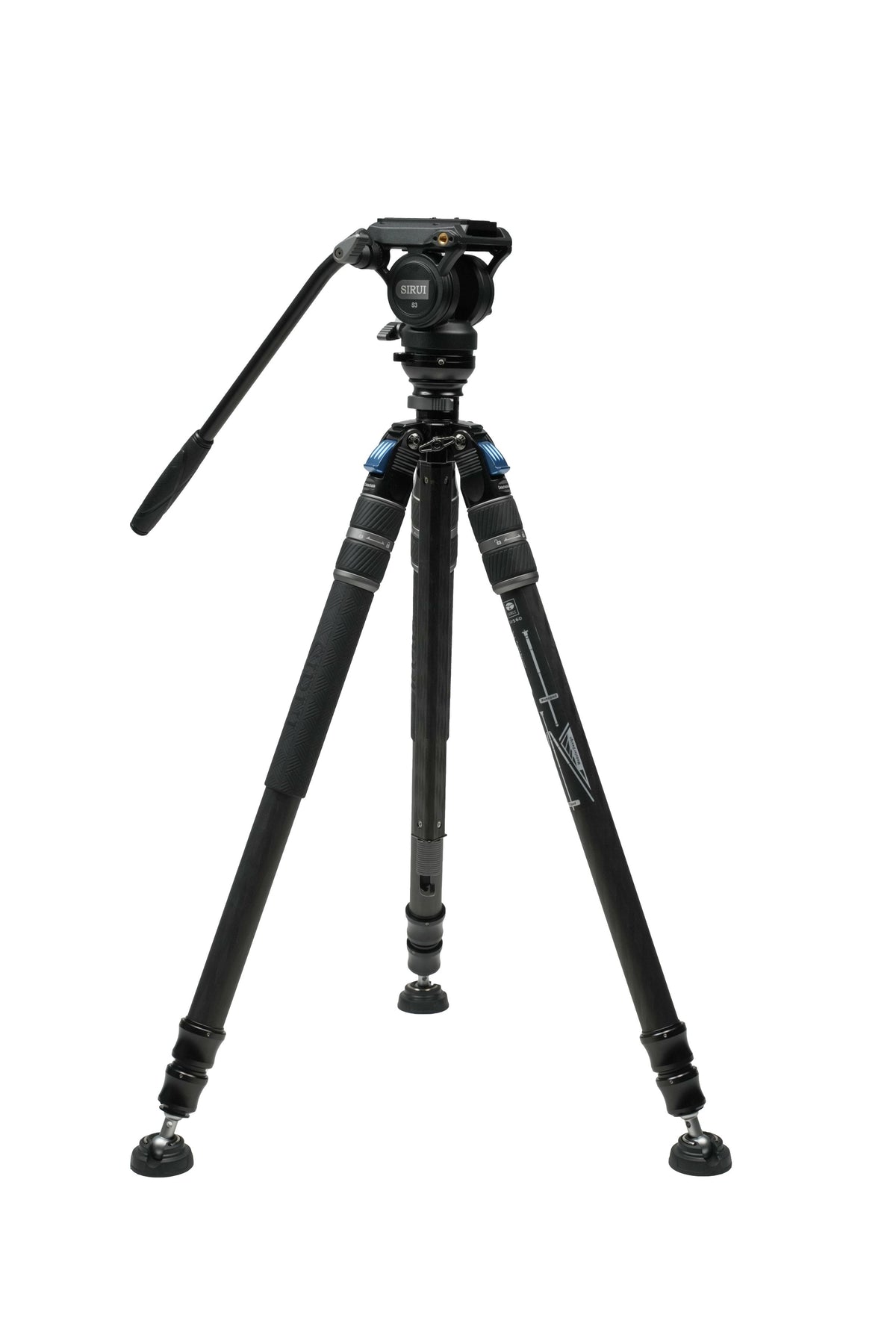 SIRUI SVS60 Rapid System One-Step Adjustment Video Tripod+ S3 head
