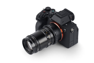 TTArtisan 100mm f/2.8 lens adapted to a Sony full frame mirrorless camera