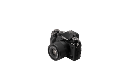 Viltrox Air AF 35mm f/1.7 XF mounted on a black Fujifilm X-T5 camera