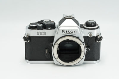 Nikon FE2, silver, with various lens options