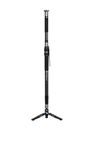 Sirui SVM-165 monopod fully extended with fold-out base, front view