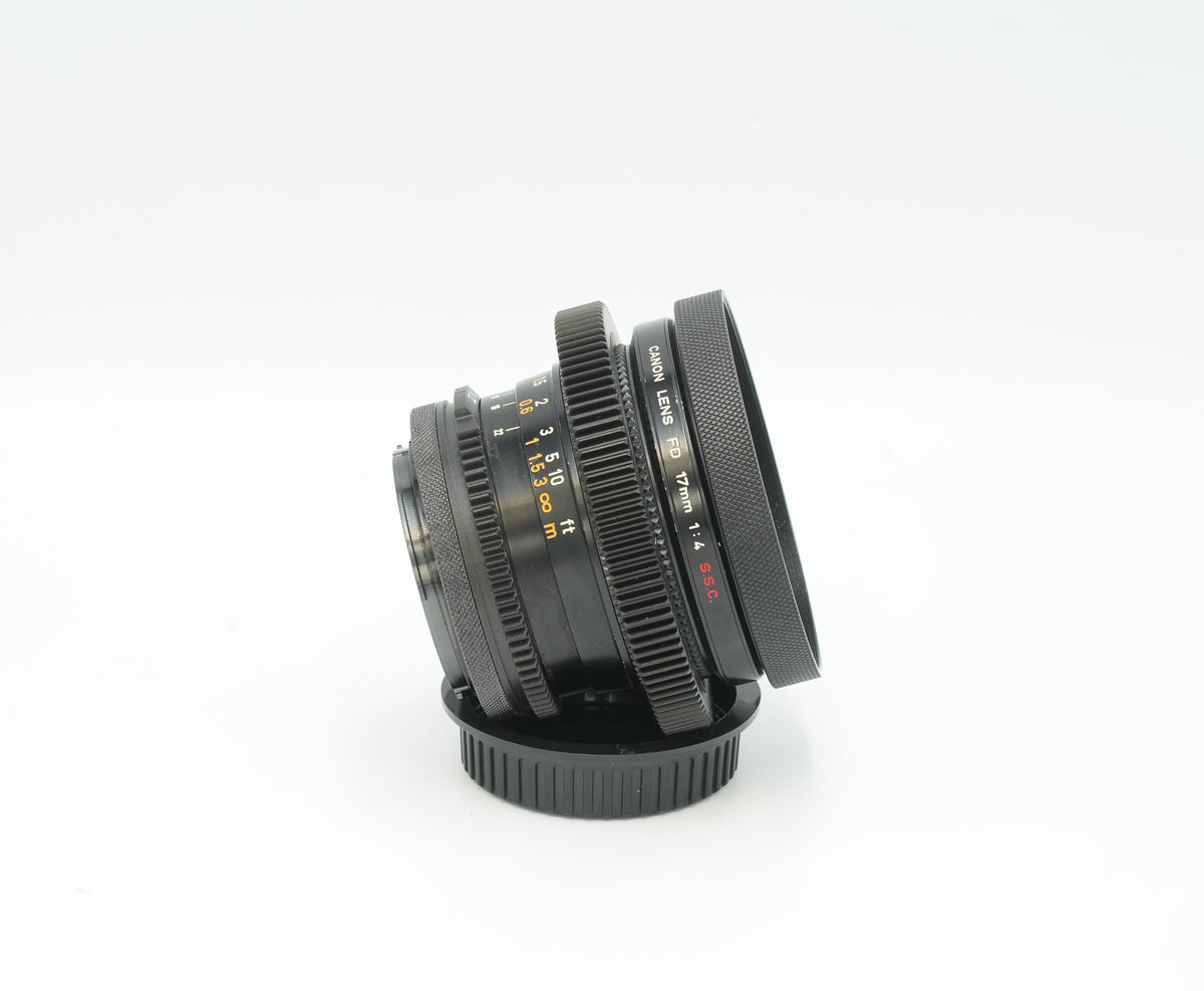 Canon FD 17mm f4.0 S.S.C. CINE MODDED to EF