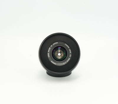 Canon nFD 35mm f2.0 with CINE MOD options