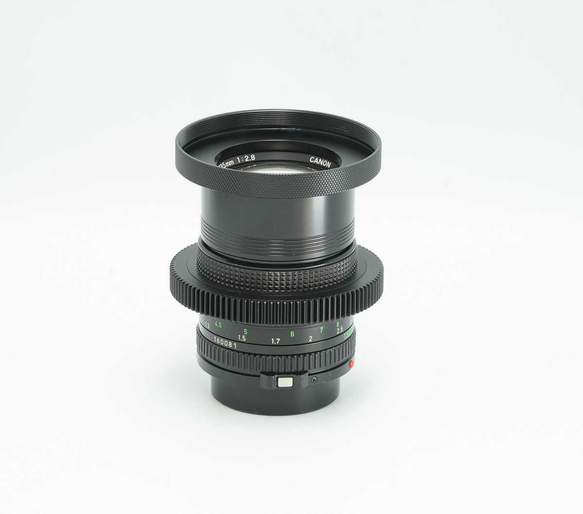 Canon nFD 135mm f2.8 with CINE MOD options