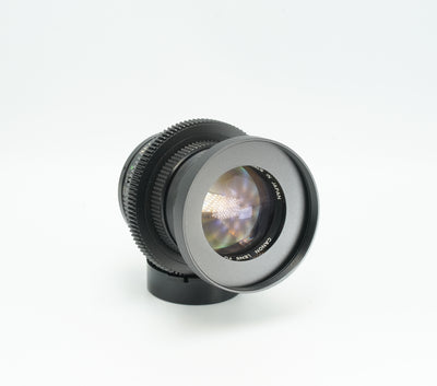 Canon nFD 135mm f2.8 with CINE MOD options