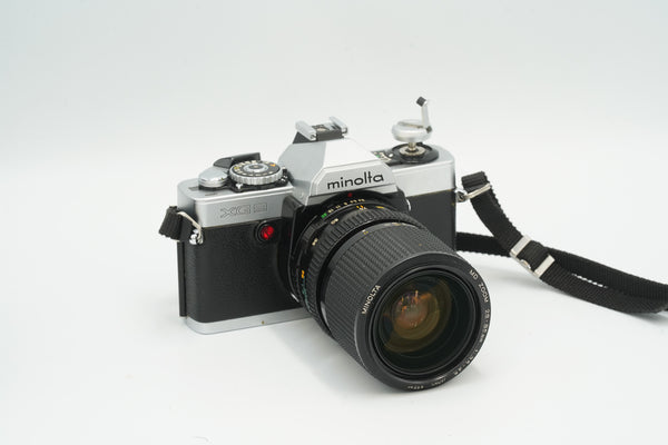 Minolta XG9, silver, with 28-85mm lens