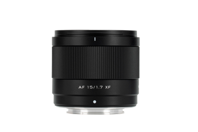 Viltrox Air AF 15mm f/1.7 XF APS-C wide-angle autofocus lens for Fujifilm X-mount, front view