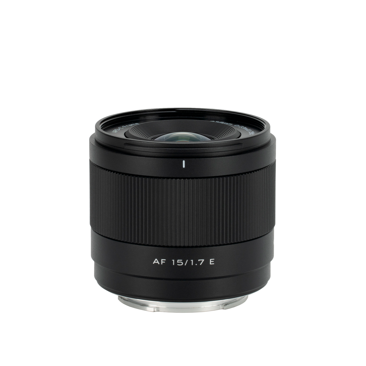 Viltrox Air AF 15mm f/1.7 E Sony lens, front view of the front element