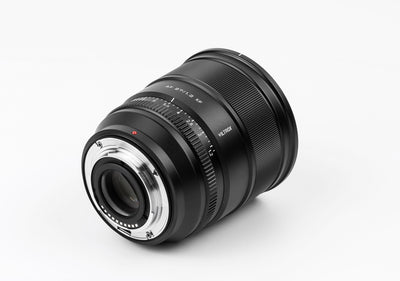 Viltrox AF 27mm f/1.2 Pro lens, rear view with mount contacts