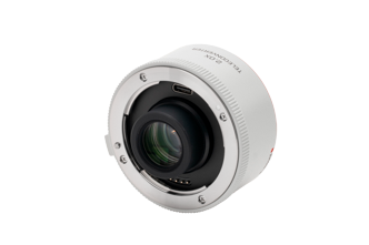 Viltrox Sony E 2.0x teleconverter, angled front view