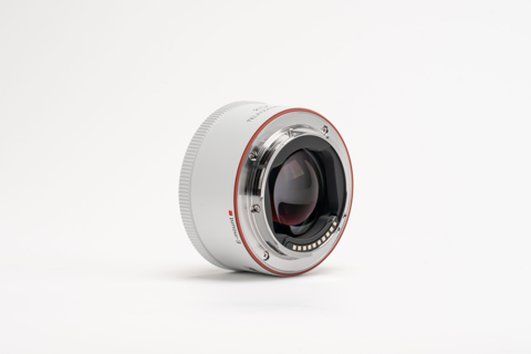 Viltrox Sony E 2.0x teleconverter, rear mount side view
