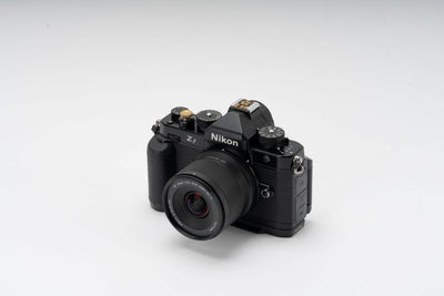 Viltrox Air AF 14mm f/4 Z mounted on a black Nikon Zf camera