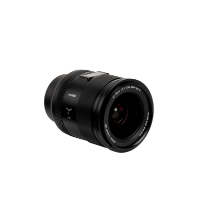 Viltrox LAB AF 35mm f/1.2 full-frame lens, front three-quarter view