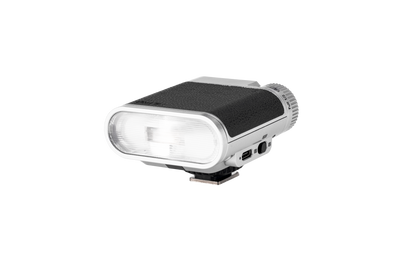 Viltrox Vintage Z1 flash, front view of the flash window