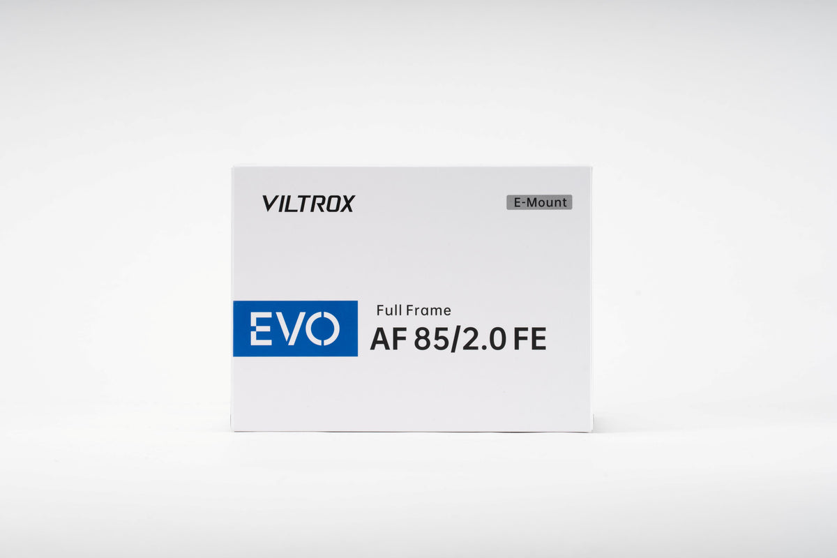 Viltrox AF 85mm f/2.0 FE EVO retail box, E-mount