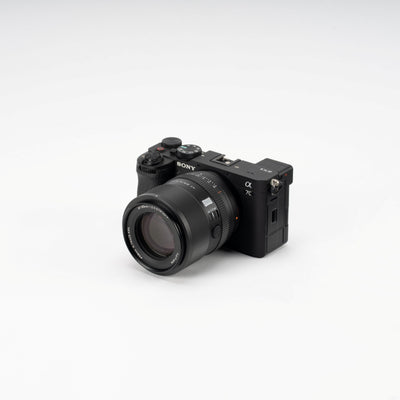 Viltrox AF 85mm f/2.0 FE mounted on a black Sony A7C II camera