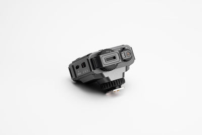 Viltrox Spark Z3 flash, top view with screen and hot shoe foot