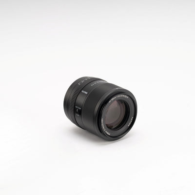 Viltrox AF 85mm f/2.0 STM lens, angled view of the front element