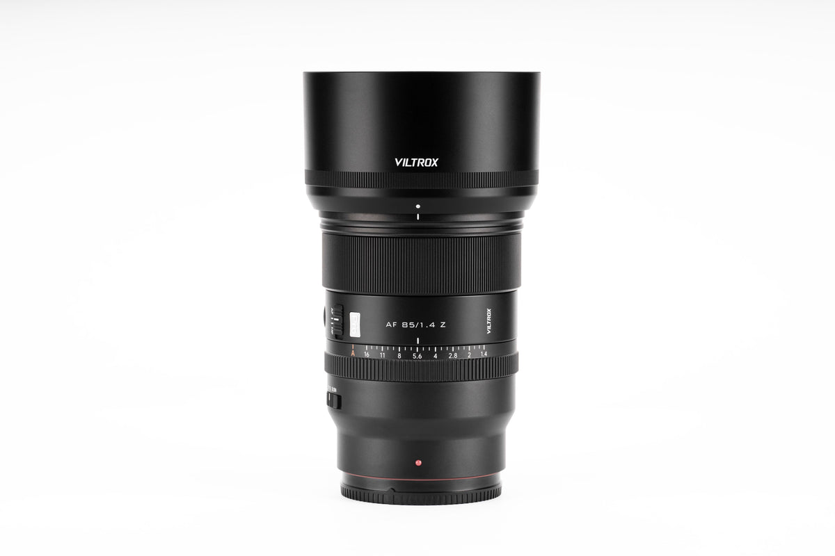 Viltrox AF 85mm f/1.4 Pro Z full-frame autofocus portrait lens for Nikon Z, with lens hood