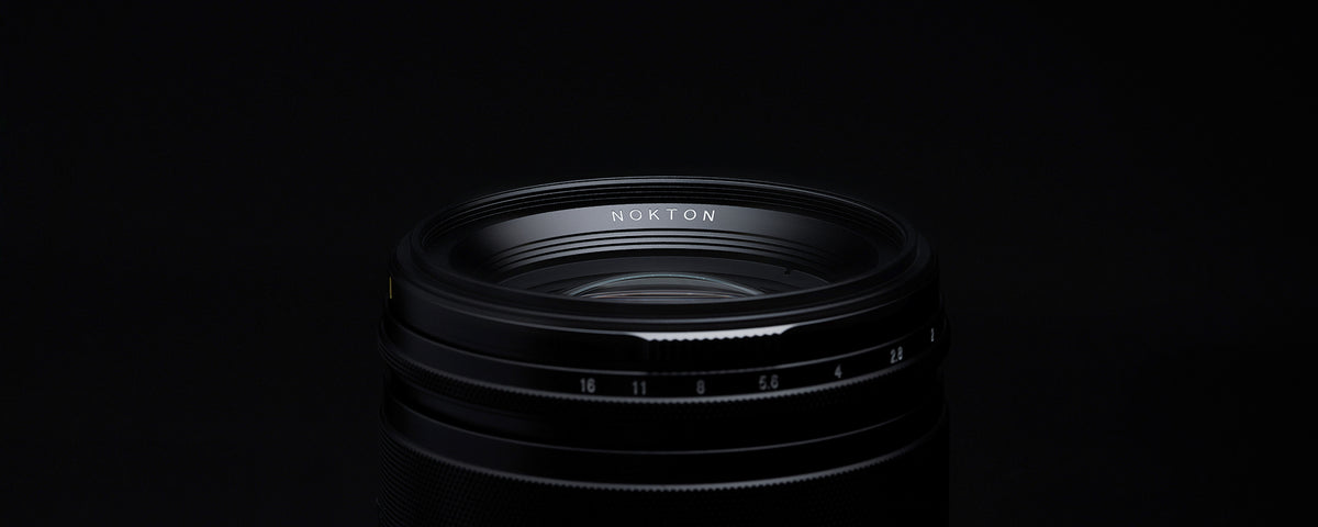 Voigtlander Nokton 50mm f/1.0 front ring with Nokton lettering, close-up