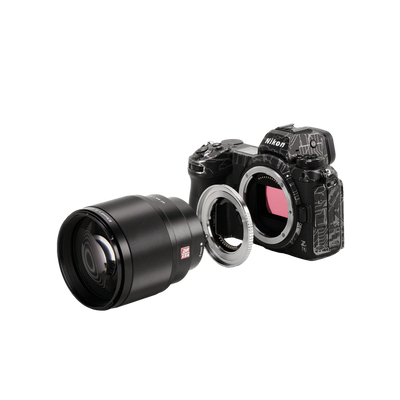 Viltrox E-Z adapter with a Sony E lens and a Nikon Z camera