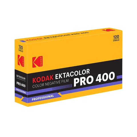 Kodak Ektacolor Pro 400 120 medium format film, pack of 5 rolls