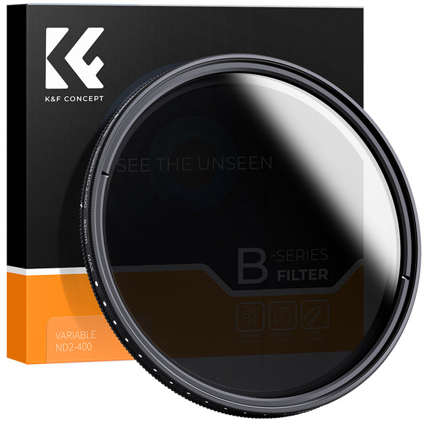 K&F CONCEPT 67MM VARIABLE ND filter, 9 stops (ND2~ND400), slim