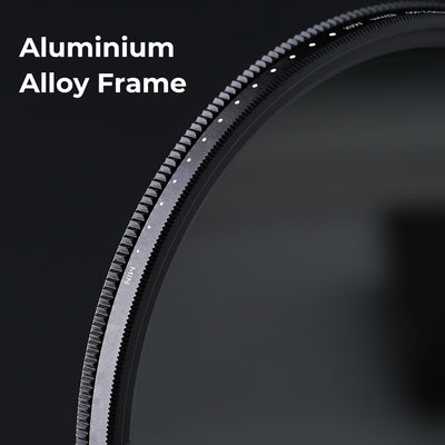 K&F Concept variable ND filter aluminium alloy frame with stop markings