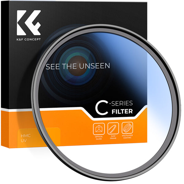 K&F CONCEPT 37MM MC-UV FILTER, slim, blue multicoated