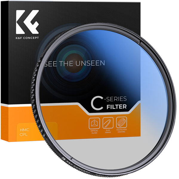 K&F CONCEPT 82MM CIRCULAR POLARISER filter, slim, multicoated