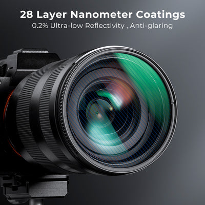 K&F CONCEPT 55mm BLUE FLARES Filter, scratch, water & reflection-proof