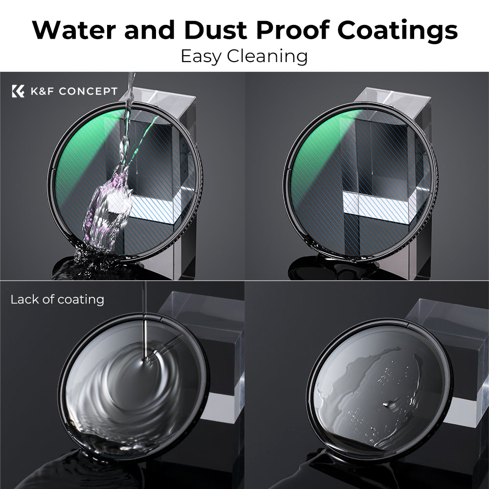 K&F CONCEPT 55mm BLUE FLARES Filter, scratch, water & reflection-proof