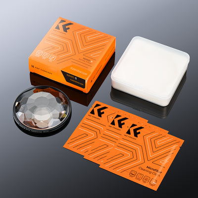 K&F Concept Nano-B kaleidoscope filter with box, plastic case and cleaning cloths