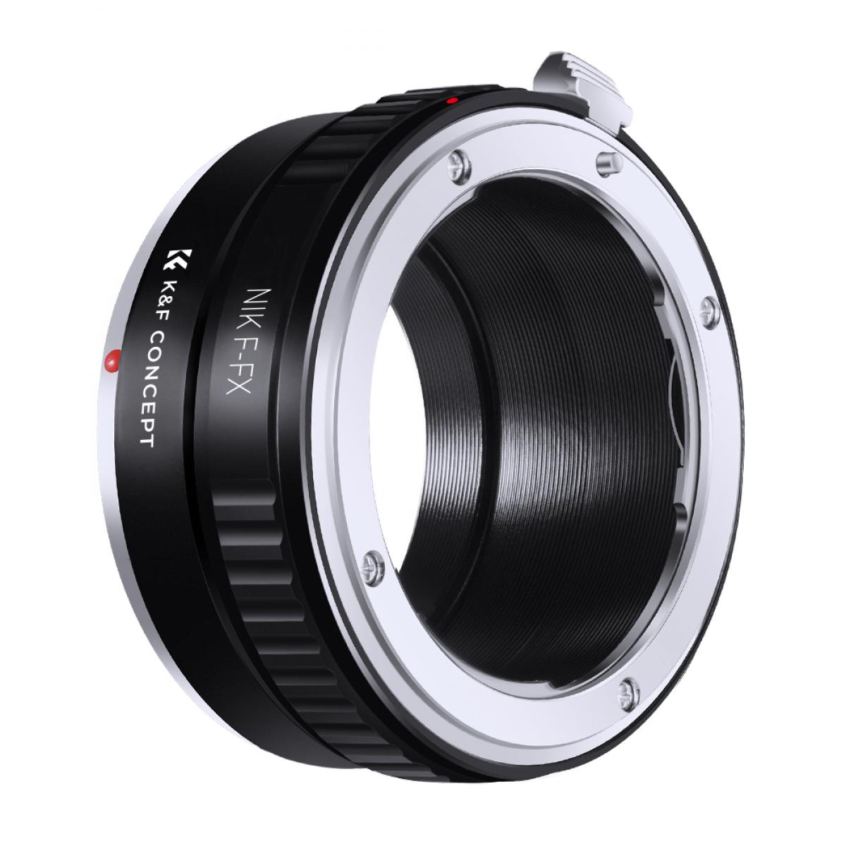 K&F Concept NIK F-FX adapter, Nikon F lens side with release lever