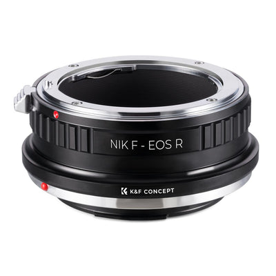 K&F Concept Nikon F to Canon EOS R lens mount adapter, front view