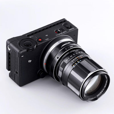 Sigma fp with an M42 Takumar lens on the K&F Concept M42 to L adapter