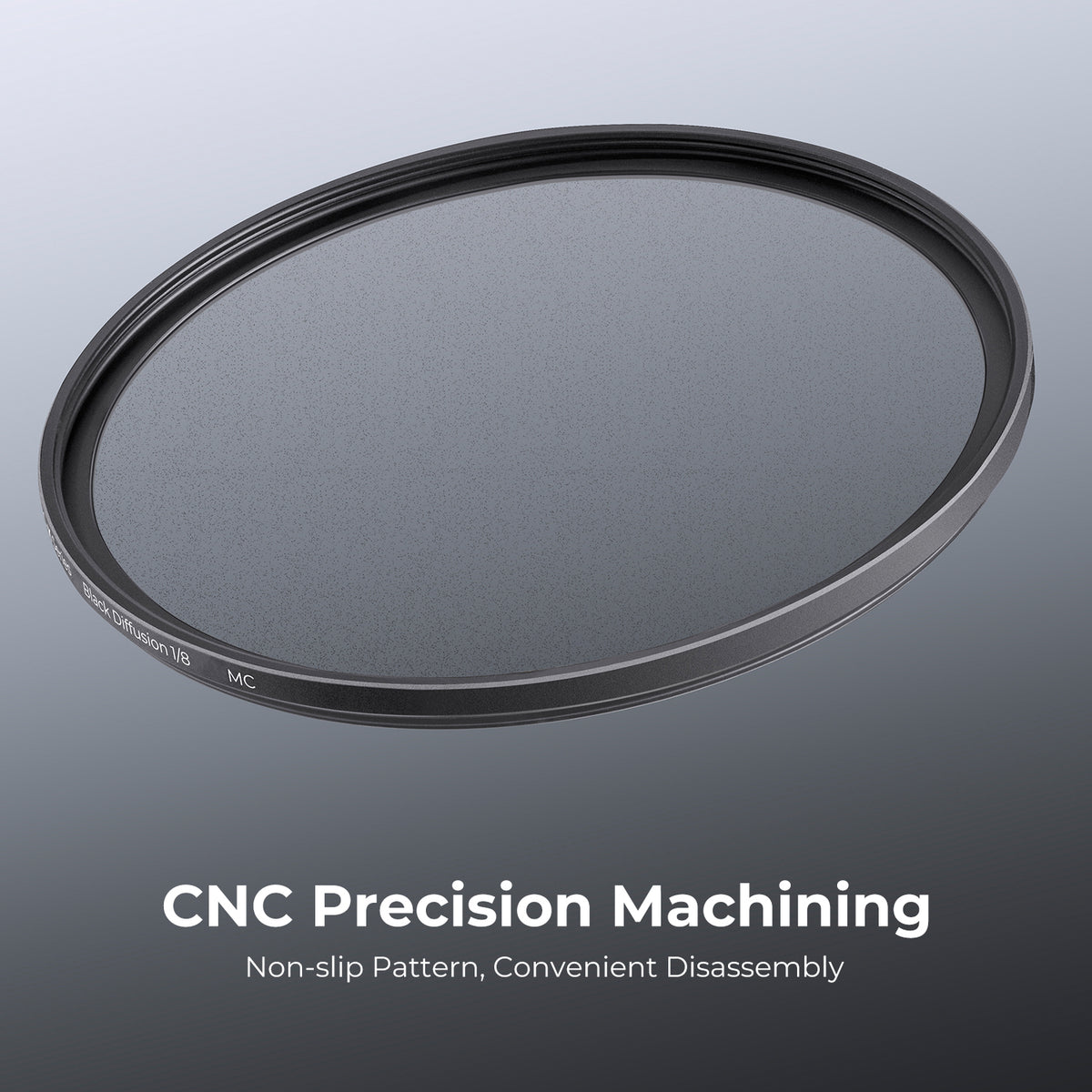 K&F Concept black diffusion 1/8 filter CNC machined slim frame