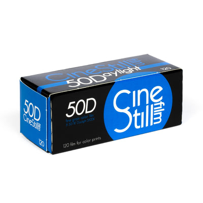 CineStill 50D daylight 120 medium format colour film box