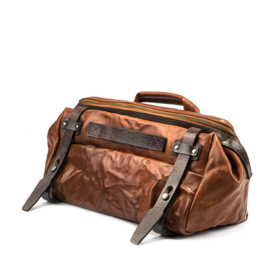 Wotancraft Night Rider 9.5L full leather sling bag in brown, front view