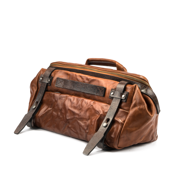 WOTANCRAFT Full Leather Sling Bag "NIGHT RIDER" 9.5L, BROWN