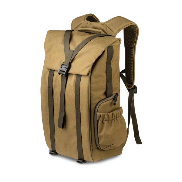 WOTANCRAFT Travel Camera Backpack "PILOT" 18L, KHAKI BROWN