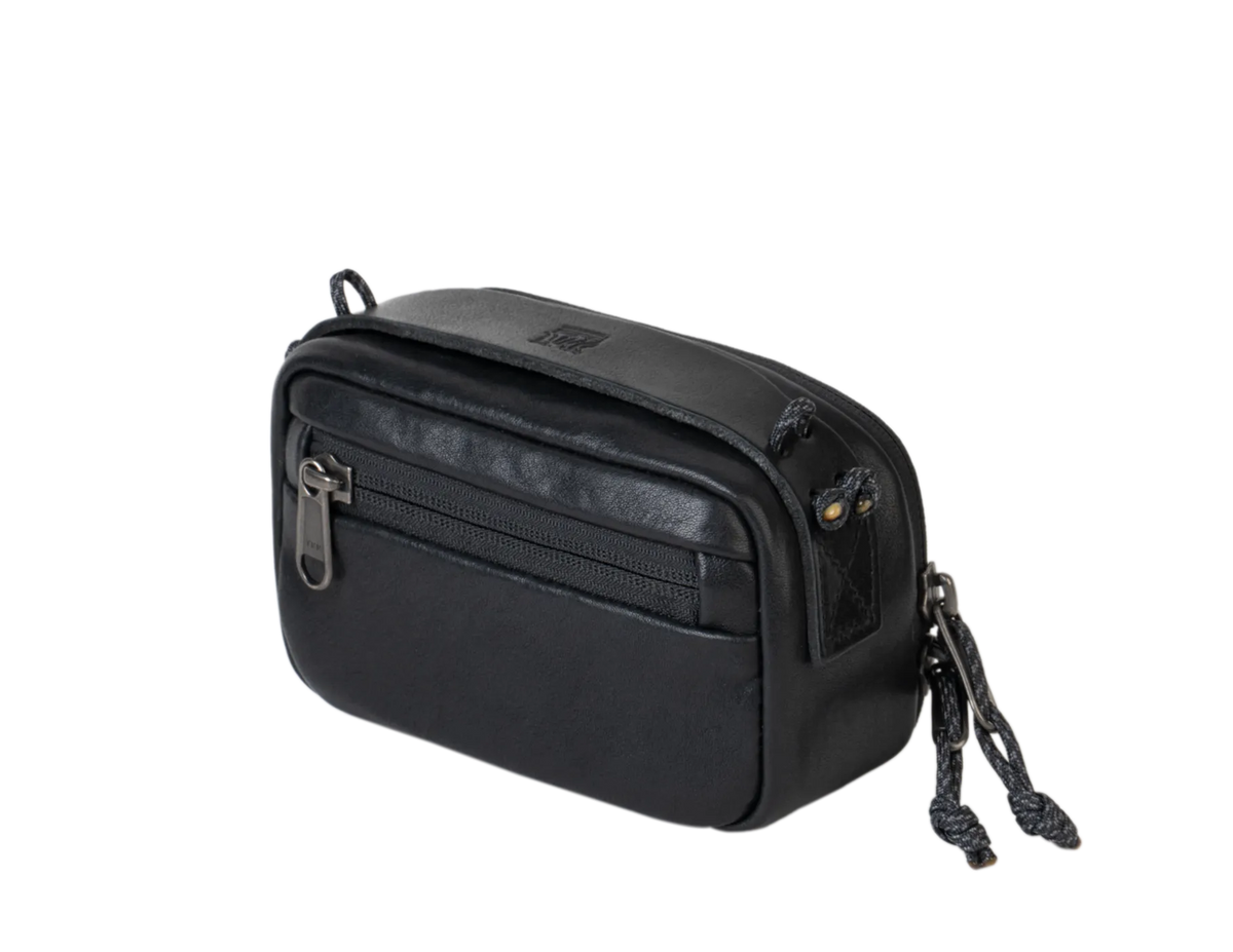 SALE ! WOTANCRAFT Portable Camera Pouch, BLACK LEATHER, Medium