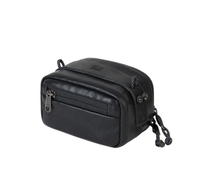 SALE ! WOTANCRAFT Portable Camera Pouch, BLACK LEATHER, ML size