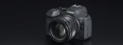 Voigtlander Nokton 50mm f/1.0 mounted on a Canon EOS R6 Mark II camera