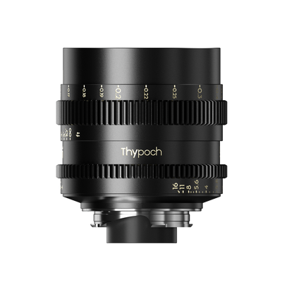 Thypoch Simera-C 16mm cine lens with Thypoch logo, rear mount view