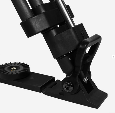 Sirui SQ75 tripod foot and ground spreader close-up