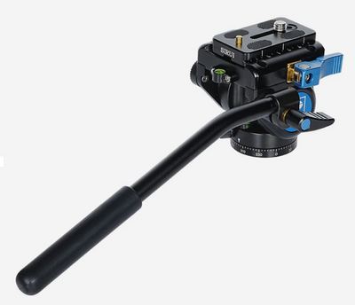 Sirui VA-5X fluid video head with pan handle and quick release plate