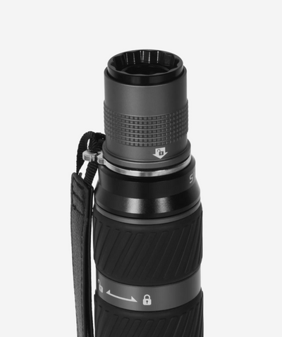 Sirui SVM-165P monopod twist lock and wrist strap close-up