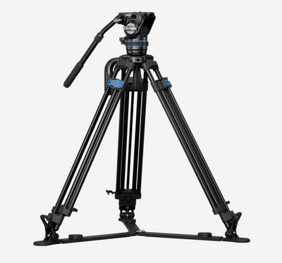 Sirui SQ75 carbon fibre video tripod with S5 fluid head and ground spreader