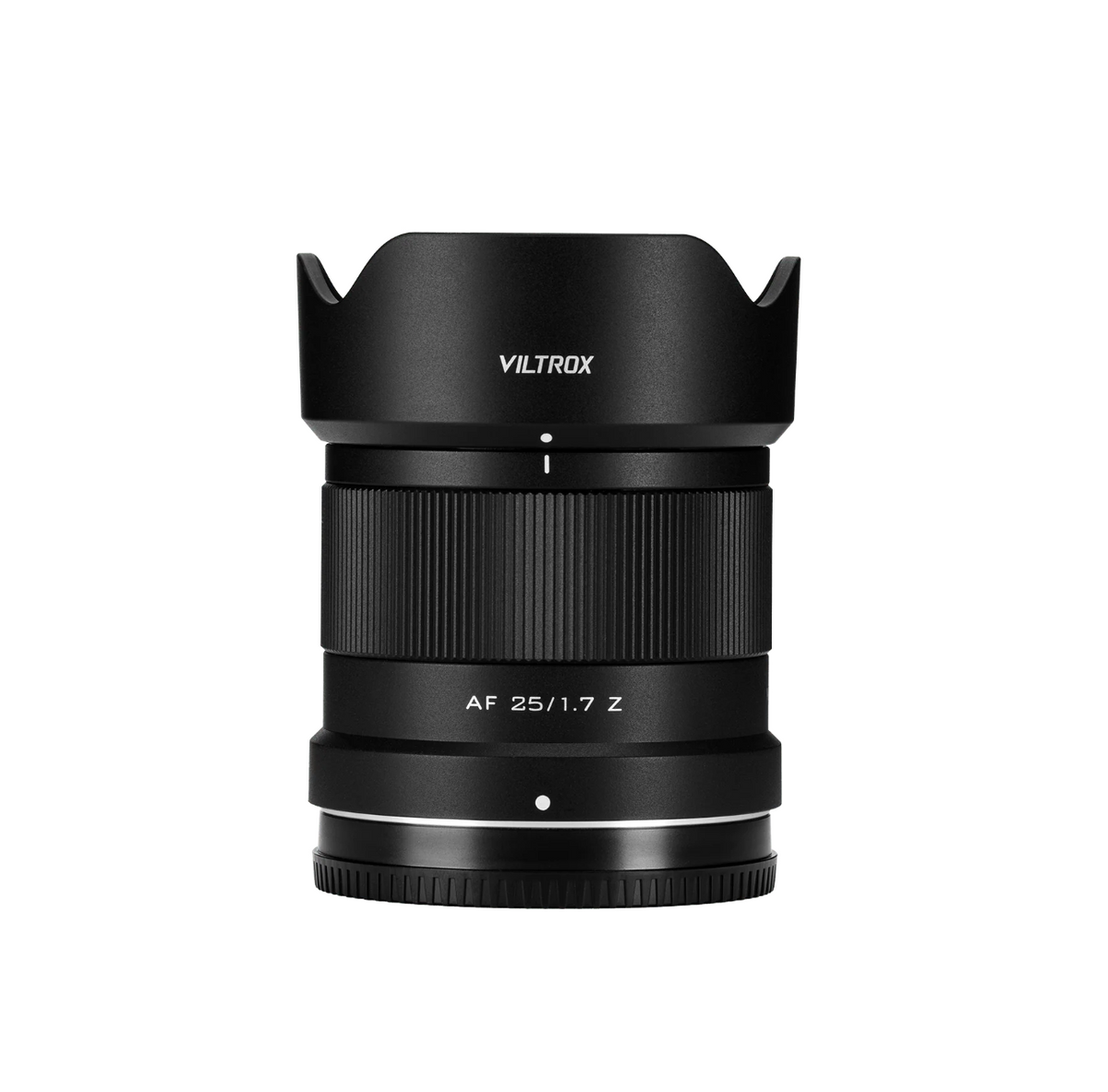 Viltrox AF 25mm f/1.7 Z with petal hood fitted